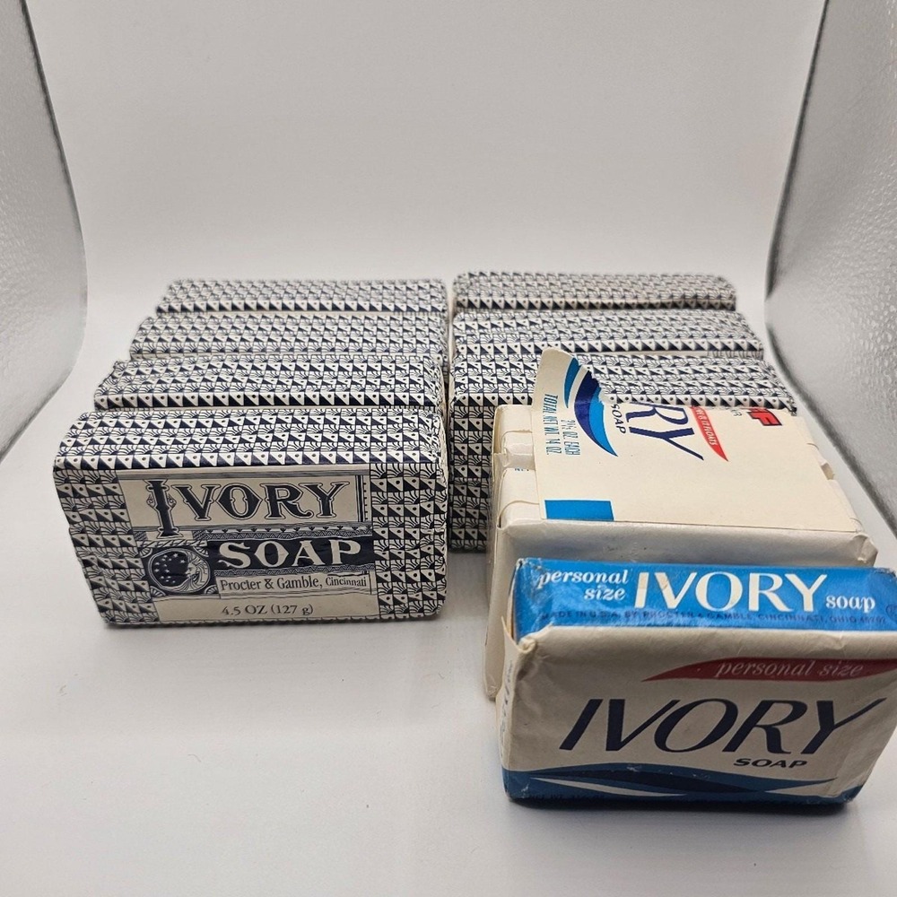 Vintage Ivory Bar Soap Variety Pack 10 Bars Total 4.5oz & 3.5oz 2001 USA